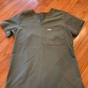 FIGS Catarina Moss One Pocket Scrub Top Size Extra Extra Small